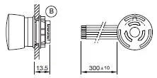 dimensioner nödstopp stoppswitch stoppknapp tryckknapp e-stopp EAO