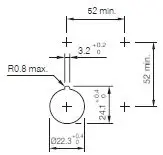 dimensioner nödstopp stoppswitch stoppknapp tryckknapp e-stopp EAO