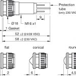 Serie 17 LED-indikator lysdiodlampa EAO